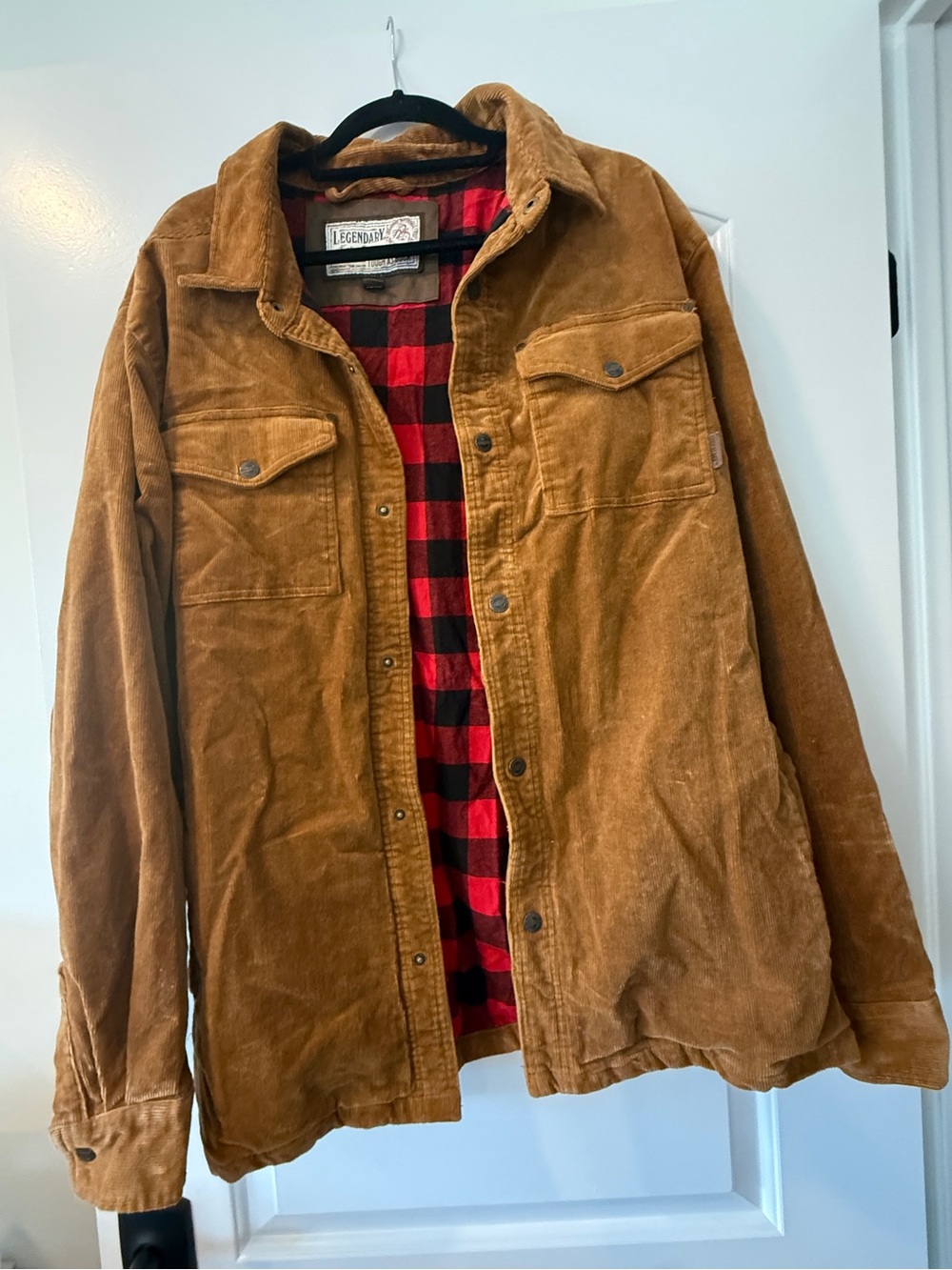 Legendary Whitetails Tough As Buck Corduroy Flannel Jacket XL